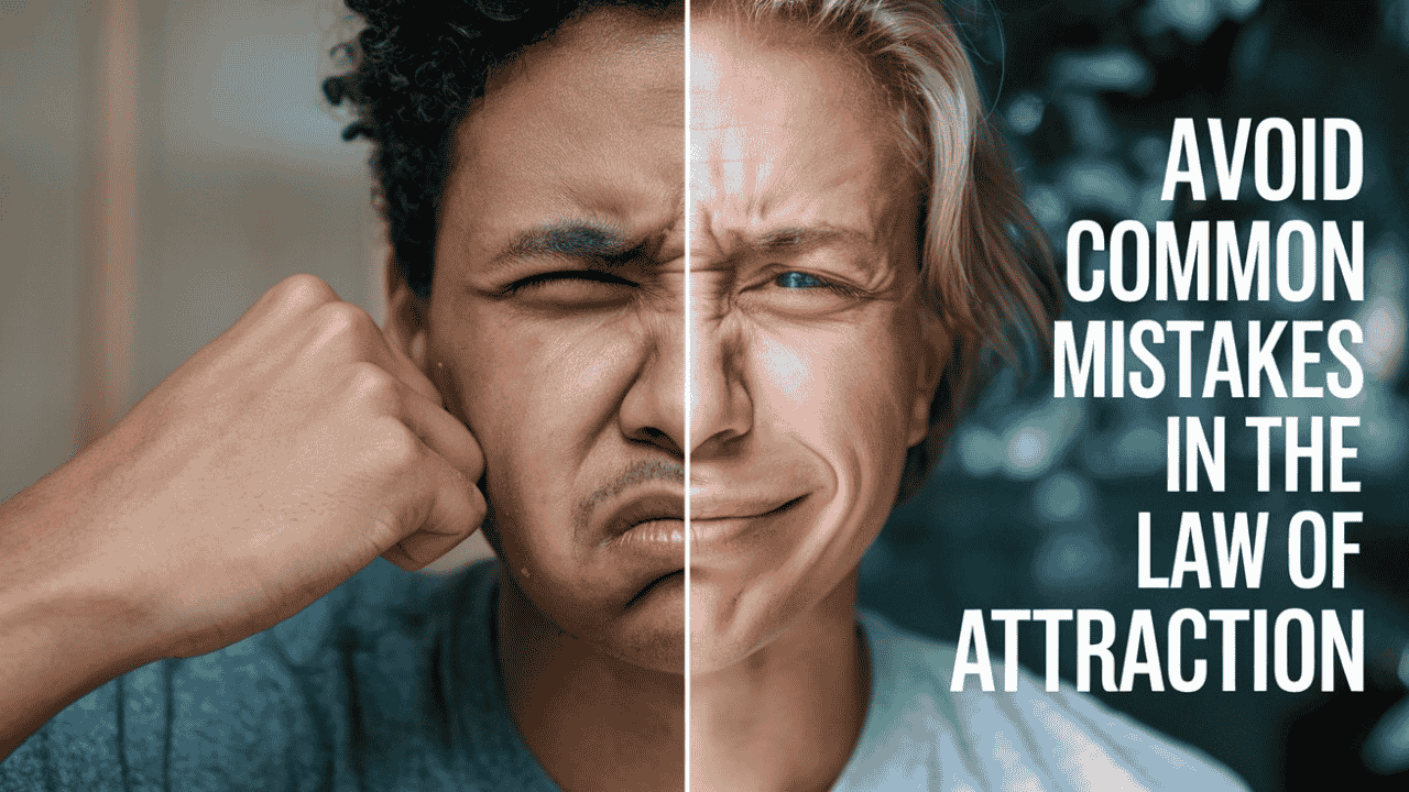 Person shifting from frustration to positivity, symbolizing overcoming common mistakes.