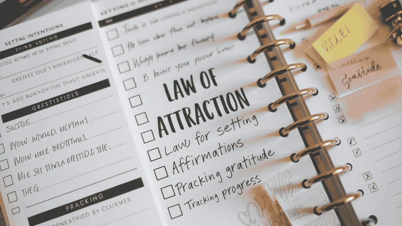 Step-by-step guide to using a Law of Attraction planner effectively.