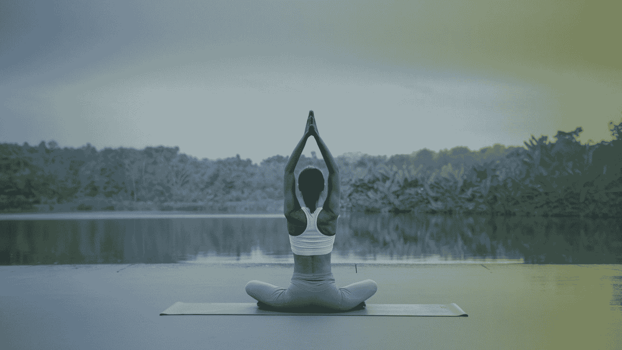 Yogi demonstrating poses from the six series of Ashtanga Yoga.